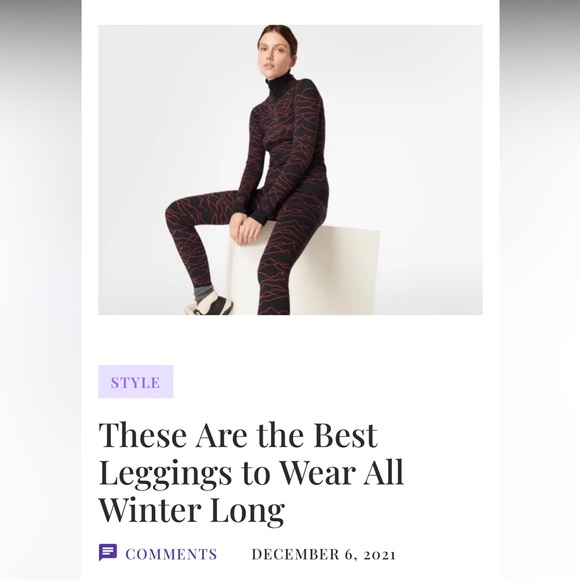 Sweaty Betty Ski Crew Neck + Legging Base Layer - Picture 8 of 8